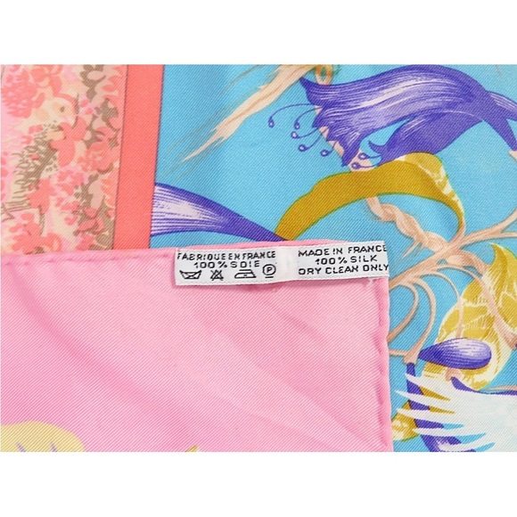 Hermes Pink and Multicolor Silk Scarf - Picture 15 of 16